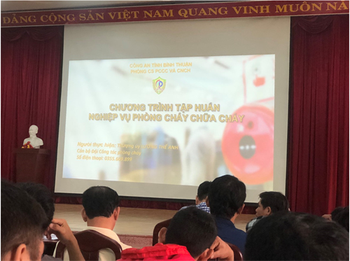 TẬP HUẤN NGHIỆP VỤ PHÒNG CHÁY, CHỮA CHÁY CHO LỰC LƯỢNG PHÒNG CHÁY, CHỮA CHÁY CỦA CHI CỤC TIÊU CHUẨN ĐO LƯỜNG CHẤT LƯỢNG BÌNH THUẬN